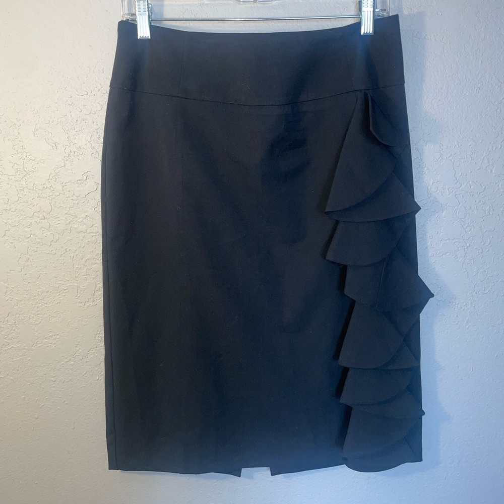 Bisou Bisou Pencil Skirt Black contemporary sz 10 like new